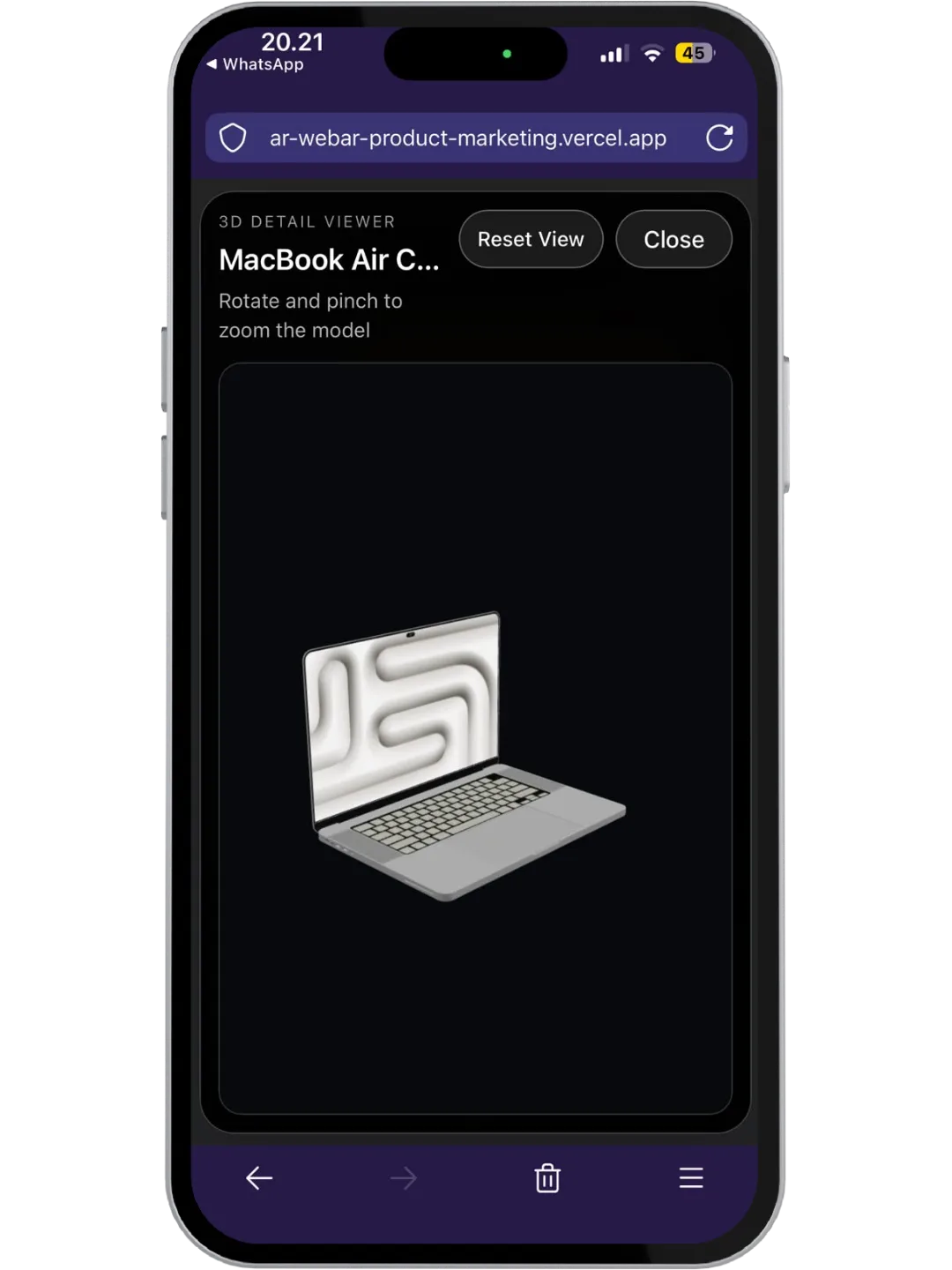 AR WebAR Product Marketing mockup 2